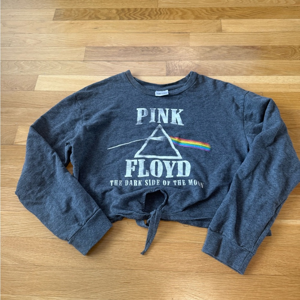 Pink Floyd Charcoal Long Sleeve Tee with Prism Design